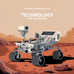 Obraz premium National Technology Day: Advancing Technology for Space Exploration
