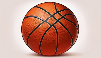 Fototapeta premium basketball isolated on a white background