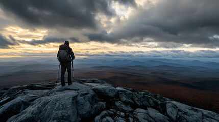 Hiker Enjoying the View