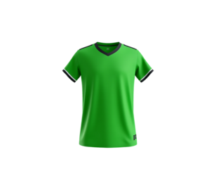 Green V-Neck T-Shirt Mockup