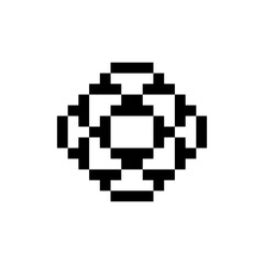 Fototapeta premium abstract shape retro pixel art
