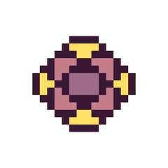 Naklejka premium abstract shape retro pixel art