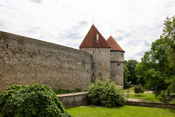 Old castle in Tallinn, Estonia