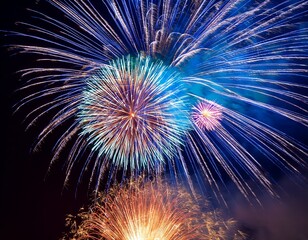 Obraz premium colorful fireworks display