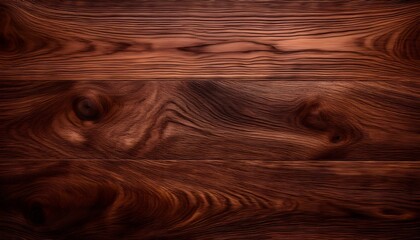 Fototapeta premium Dark oak wood texture revealing deep, rich grains with polished surface, presenting elegant natural backdrop for sophisticated design elements and luxurious visual compositions