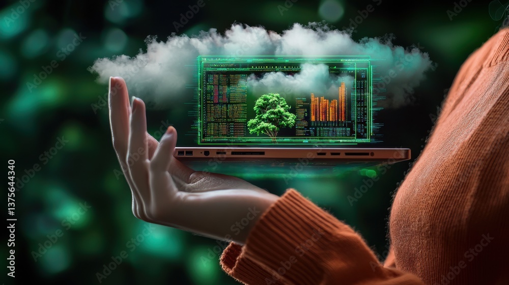 Poster a cloud-based software system analyzing big data for market research.