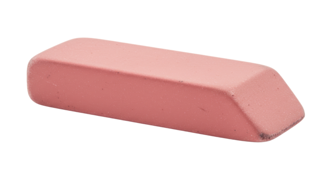 Isolated Red Eraser for Writing
