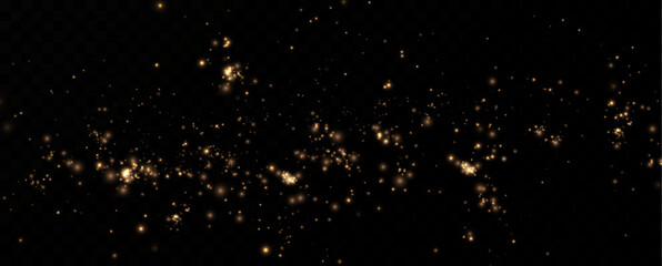Dust light particles. For postcards, Christmas, holiday, congratulations. Light effect, shine