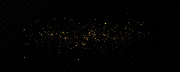 Dust light particles. For postcards, Christmas, holiday, congratulations. Light effect, shine