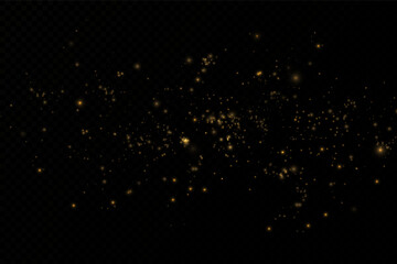Dust light particles. For postcards, Christmas, holiday, congratulations. Light effect, shine