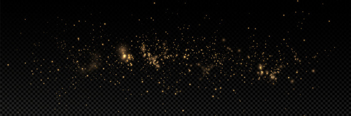Fototapeta premium Dust light particles. For postcards, Christmas, holiday, congratulations. Light effect, shine