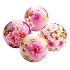 Fototapeta premium Pink Flower Jelly Balls: Recipe & Images