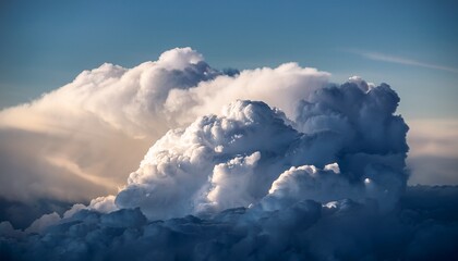 a dense cloud bunch creating a dreamy atmosphere served as an ideal backdrop for images needing a calming and soft touch with an appealing aesthetic