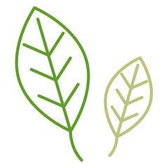 シンプルな葉っぱのアイコン