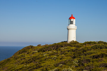 Lighthouse on coastline