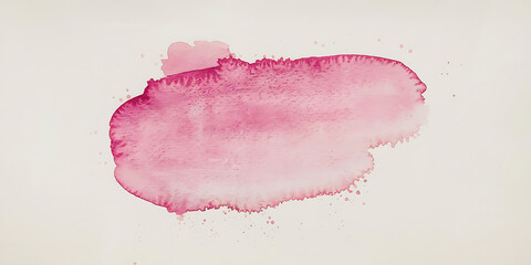 Abstract watercolor stain soft pink hue