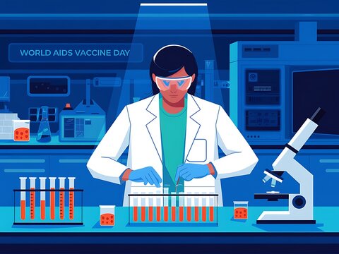 World AIDS Vaccine Day -  Research and Development Lab - Powered by Adobe