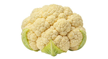 Isolated White Cauliflower Vegetable Fresh and Healthy