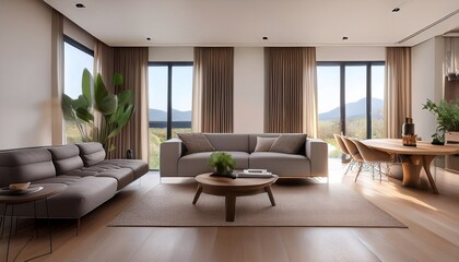 spacious living room