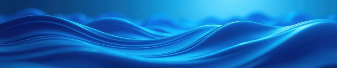Fototapeta premium Deep blue abstract background with gentle waves and ripples , serene, calm, peaceful