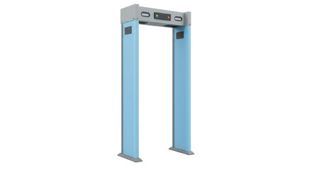 Isolated Walkthrough Metal Detector Security Scanner