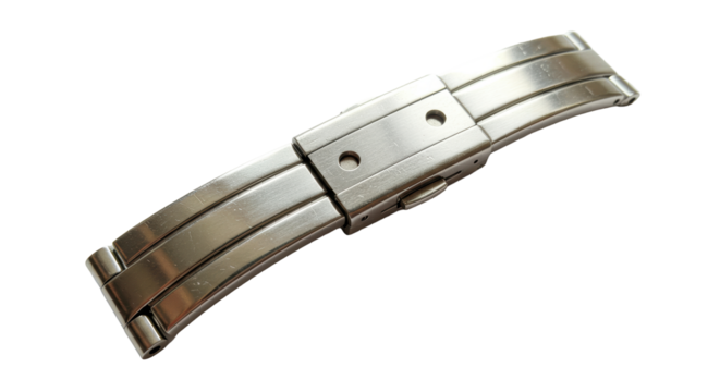 Isolated Metal Watch Clasp for Timepiece Closure
