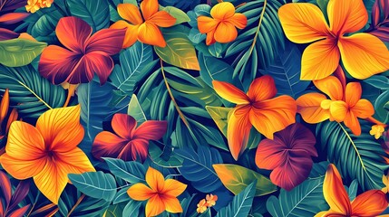 A colorful summer-inspired abstract pattern, ultra-realistic and vibrant, perfect for seasonal design projects