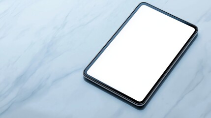tablet mockup on marble surface