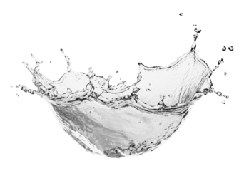 PNG An isolated water splash floating in the air horizontal on the center clean art outdoors.