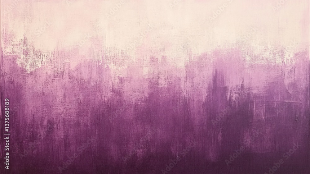 Poster Soft gradient background transitioning from muted pink to deep purple with visible canvas texture