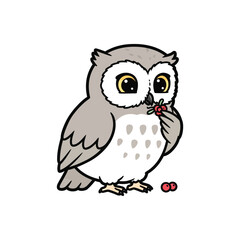 Cartoon Owl Vector Illustration