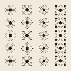 seamless pattern with floral elements ukrainian ornament