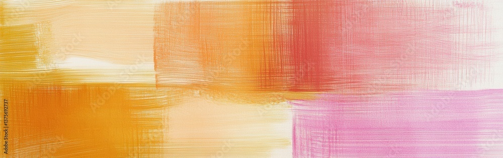 Poster elegant pencil strokes wash with amber and pink create an abstract textured background
