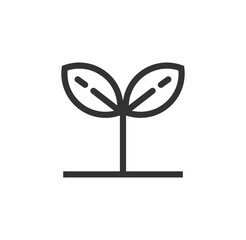 Plant line icon. PNG illustration.