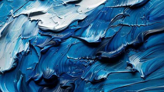 bold strokes of ultramarine and titanium white
