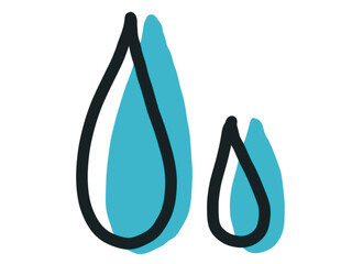 色付き汗のマーク