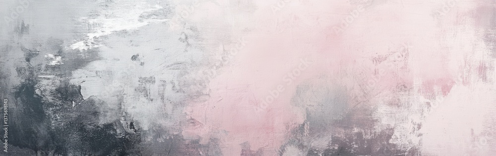 Poster Abstract pencil strokes composition with natural color transitions, creating a calming, serene and aesthetic backdrop.