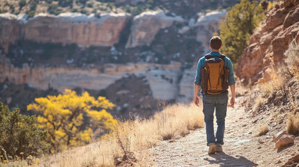 Hiking through scenic trails is a great way to experience nature up close.