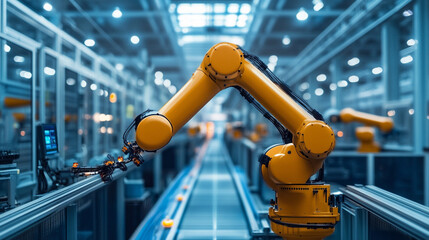 Industrial robots can work 24/7, ensuring continuous production without human intervention.