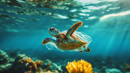 Reducing plastic waste helps protect marine life and keep oceans clean.