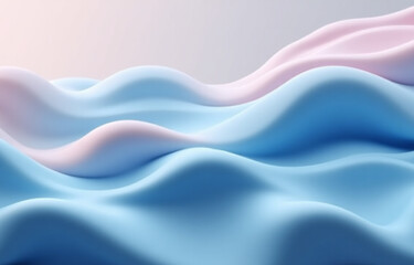 A mesmerizing animation of fluid, layered waves, gracefully flowing and shifting with smooth motion, creating a hypnotic and calming visual effect.