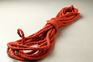 Natural jute rope for creative Japanese bondage and shibari artistry