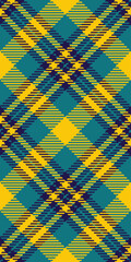 Hippie vector background pattern, internet seamless fabric plaid. New check textile tartan texture in cyan and bright colors.