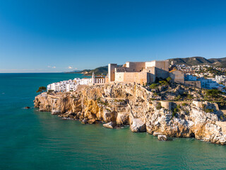 Faro de Peñiscola en Castellon, Comunidad Valenciana
