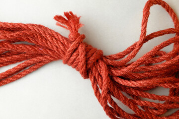 Intricate craftsmanship of natural jute rope for Japanese bondage techniques