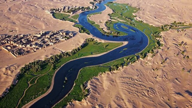 Aerial Drone Footage Of The Nile River Egypt Ancient Civilization Timeless Landscapes