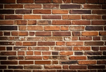 Obraz premium A brick wall with a dark background.