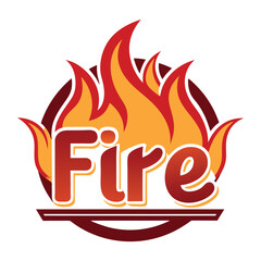 fire restaurant logo hot sale sign.
