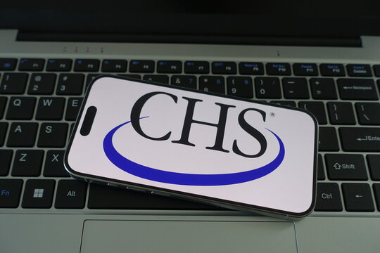 Kiel, SH, Germany, 04-01-2025 CHS logo prominently displayed on a modern smartphone, symbolizing innovation and connectivity in technology