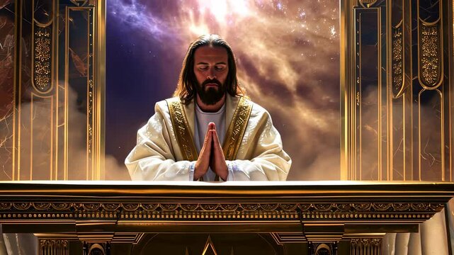 Jesus Christ our Savior in the Heavenly Sanctuary as our Intercessor and Advocate with the Father 4K